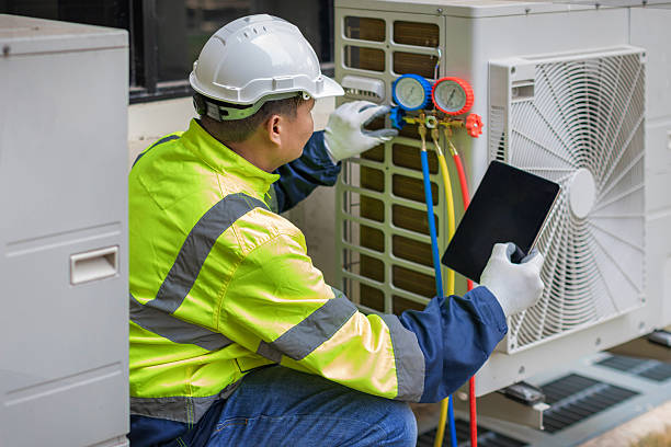 Professional Hvac technician working in Morgan Hill, PA